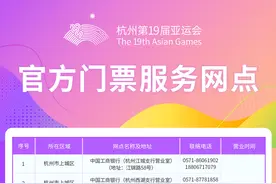 8月23日起，杭州亚运会体育比赛门票官方线下购票渠道陆续开放图片
