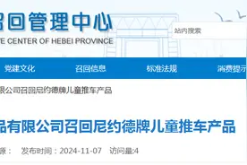 邢台贝儿乐儿童用品有限公司召回尼约德牌儿童推车产品图片