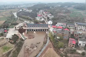 衡阳县：国债水利项目建设全面提速，桃花堰水闸正式下闸蓄水图片