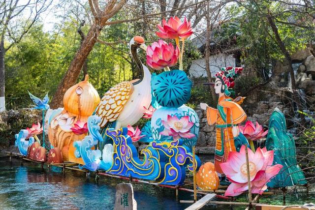 加载进度40%！济南市第45届天下第一泉迎春花灯会蓄势待发