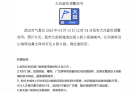 大风蓝色预警，大部街道将出现3到5级偏南风图片