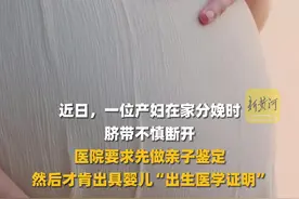 产妇突然在家分娩，医院拒开出生证明遭质疑，院方：为防止“狸猫换太子” 需亲子鉴定图片