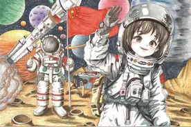 苏州小学生绘画作品亮相中国空间站图片