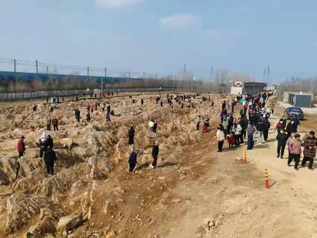 山东宁阳高铁施工挖出“石海”吸引众多游客 当地已启动专业鉴定