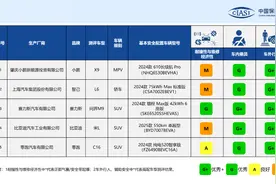 中保研公布最新碰撞测试成绩：5款新能源汽车车内乘员安全均“优秀”图片