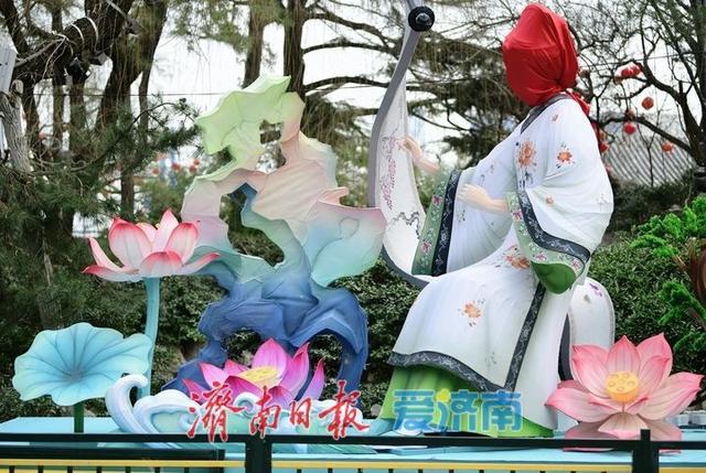 一年四季 泉在济南丨“秦琼、李清照、辛弃疾”亮相，“泉城元素”迎春花灯会唱主角