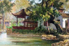 远山近水皆有情，“沧浪三杰”之一朱士杰油画艺术展在苏州开展图片