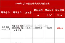 杭州宅地上新：安琪儿新房46500 乔司纯低密宅地容积率仅1.2图片
