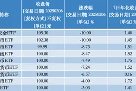 货币ETF罕见异动：9只复牌后大跌，2只一天跌去七年半利息图片