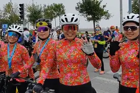 果然视频｜“花袄”骑行服亮相“逐梦深蓝”2024潍坊自行车赛图片