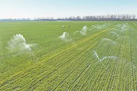 开闸放水润农田图片