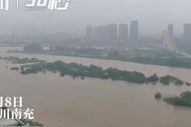 30秒 | 8日中午前后到达，嘉陵江南充段迎2024年首次洪峰图片
