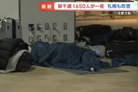 日本多地遭暴雪侵袭：航班大规模取消 千人机场滞留图片