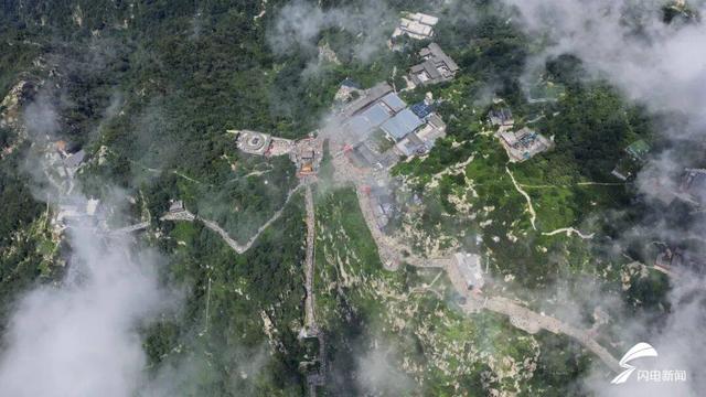 组图丨初秋泰山：仙山隔云海 霞岭玉带连