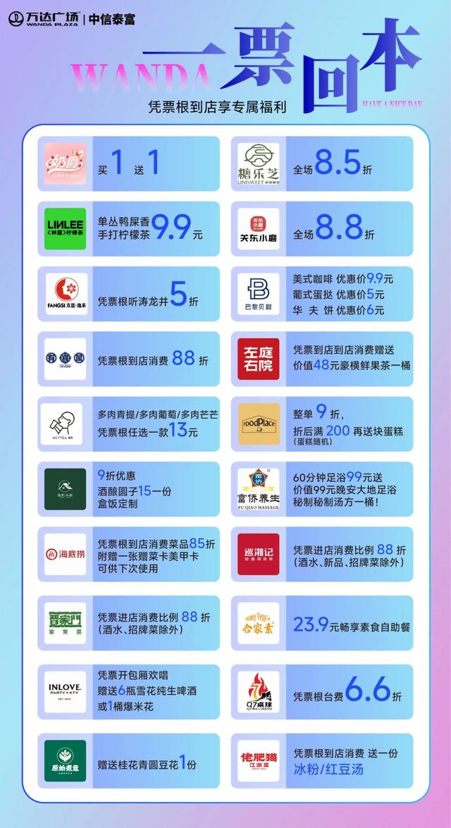 一票回本！凭票根畅享吃住行玩多重福利，这份薅羊毛攻略请收好！