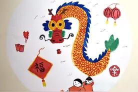 宝贝眼中的年味儿|烟花炫彩,新春拓福，童心画笔贺新岁图片