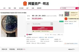 百达翡丽腕表3552万元起拍，所涉公司老板涉黑被判无期图片