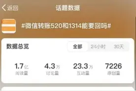 热搜第一！微信转账520和1314能要回吗？图片