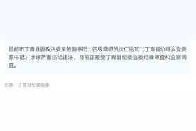 西藏昌都市丁青县委政法委常务副书记、四级调研员次仁达瓦被查图片