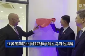 江苏医药职业学院郑和学院在马耳他揭牌图片