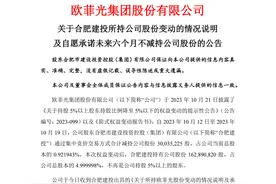 重要股东先套现后承诺  欧菲光周末忙发声图片