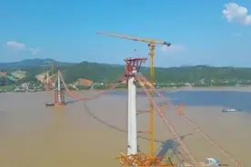 猫道铺设完成！玉林这条高速有新进展图片