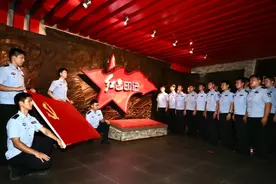 莱阳市公安局组织山东警察学院实习警员开展参观学习活动图片