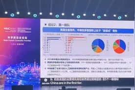 2023年中国人工智能顶级论文数量和专利授权均高于美国图片