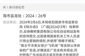 椰树集团再上热搜！涉擦边广告被罚40万元图片