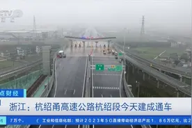 浙江杭绍甬高速公路杭绍段建成通车 缓解杭甬高速通行压力图片