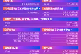 46金！一图尽享杭州亚运会10月7日金牌赛历图片