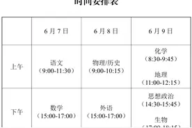 江苏今年高考安排发布图片