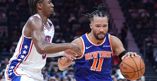 NBA阿布扎比赛尼克斯大胜76人