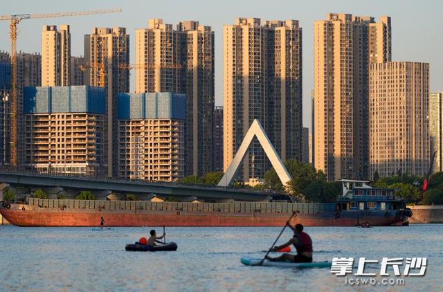 组图 | 湘江夏夜桨板热