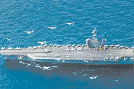 千里驰援中东，面临青黄不接，全球大调动暴露美军“航母荒”图片