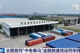 发车！全国首列“中老泰马”全铁快速货运列车开行图片