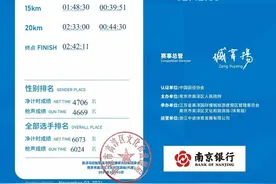 宋强强高淳马拉松成绩出炉，超越近25%跑友图片
