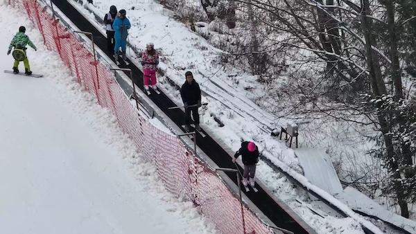 海林威虎山横道滑雪开板 林海雪原冰雪体验再升级