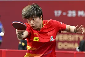 （体育）乒乓球——多哈世乒赛：王艺迪晋级女单32强图片