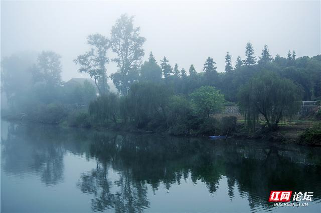 岁暖时刻丨冬日通道玉带河：被晨雾唤醒的山水画廊