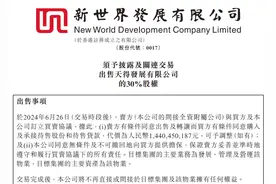 房企观察 | 资产负债率持续攀升！新世界发展加速出售非核心资产“降杠杆”，今年已套现约55亿港元图片