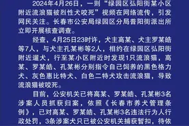 犬主纵犬咬死流浪猫，长春警方：3人已被抓获，3条涉案犬被暂扣图片