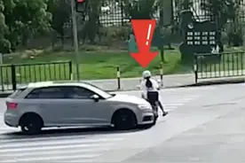 女子闯红灯被撞反问“车主无责吗？”交警的回答全网怒赞！图片