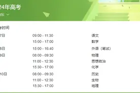 2024年夏季高考将于6月7日至10日进行图片
