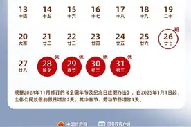 2025年放假日历，值得收藏！图片