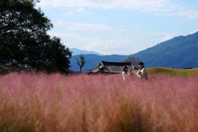 韩国古城庆州秋色
