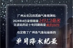 刷新记录！广州4月单站雨量超常年6倍图片