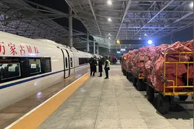 山东首条高铁快运专列开行！青岛至郑州仅3小时37分图片