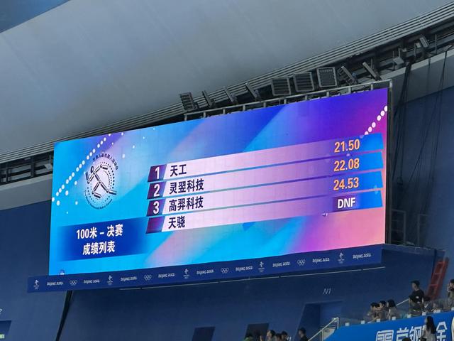 机器人百米飞人决战！北京天工夺冠！