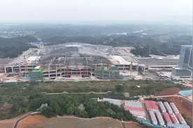 成自宜高铁天府站全面启动屋面施工 2025年成都将再添一座高铁站图片